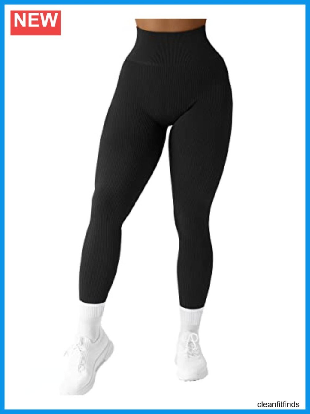 Ribbed Seamless High Waisted Workout Yoga Leggings